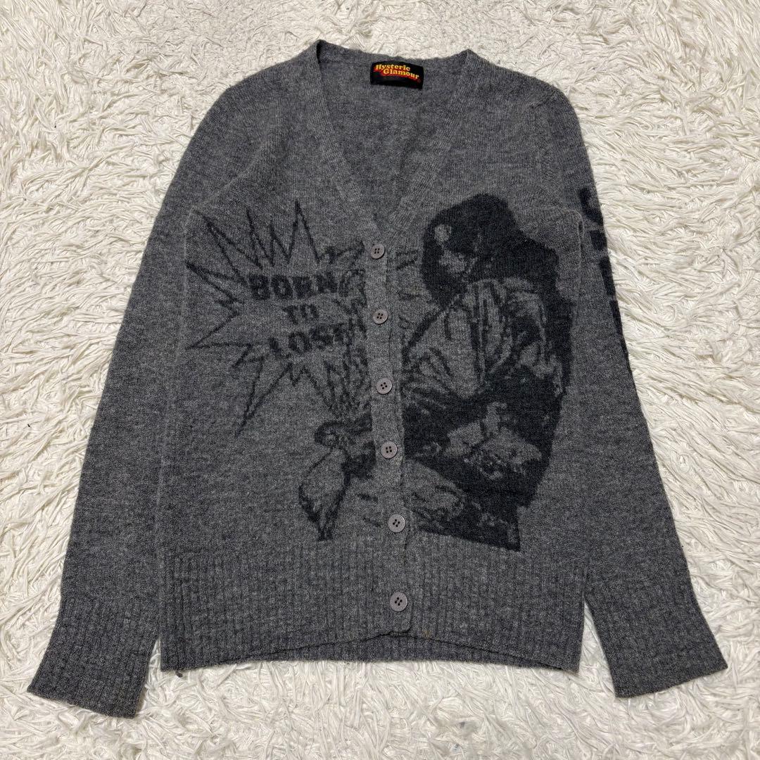 00s y2k ヒステリックグラマー ヒスガール ロゴ カーディガン 90s