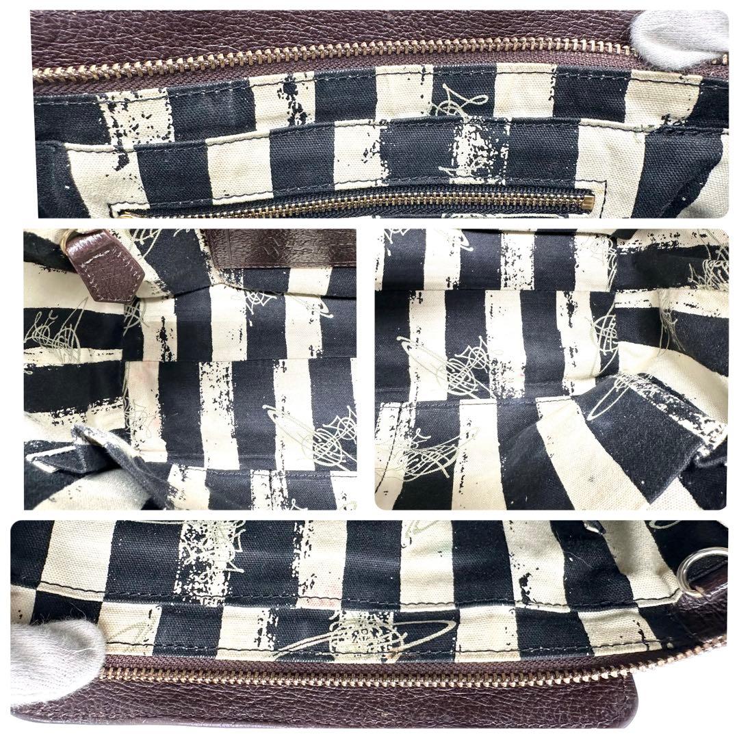 ヴィヴィアンウエストウッド EXECUTIVE ハンドバック オーブ ブラウン