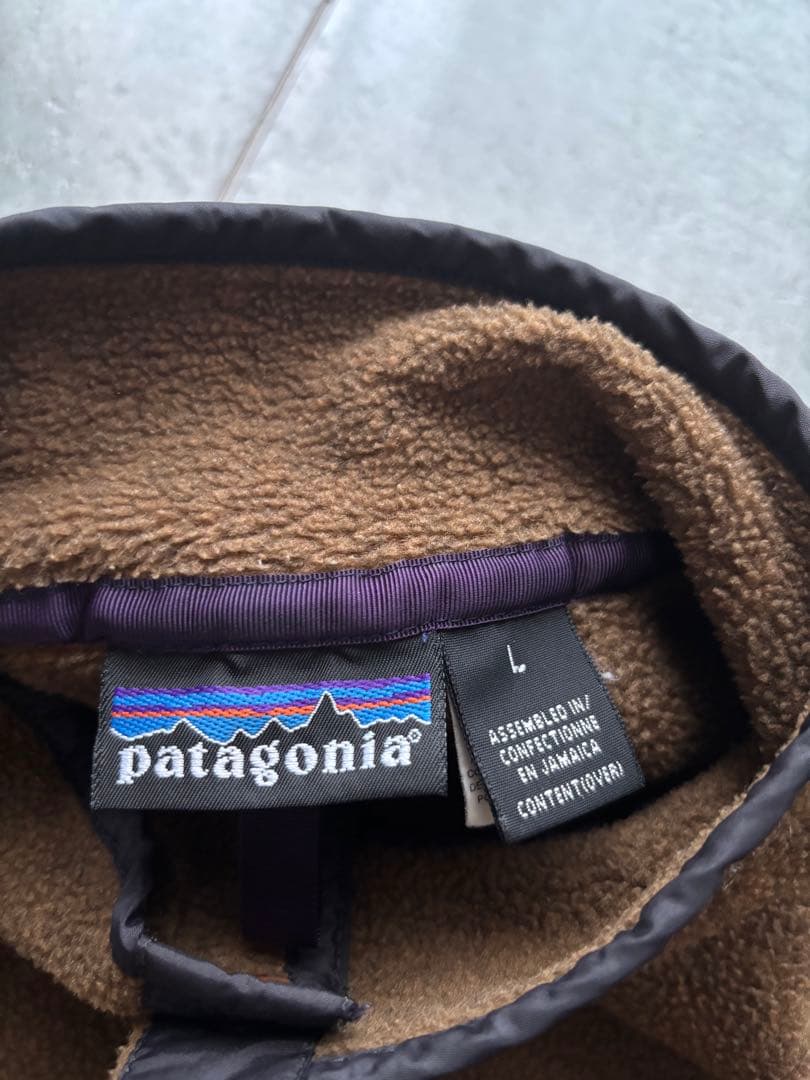 90s ジャマイカ製 パタゴニア シンチラ スナップT ブラウン Lサイズ