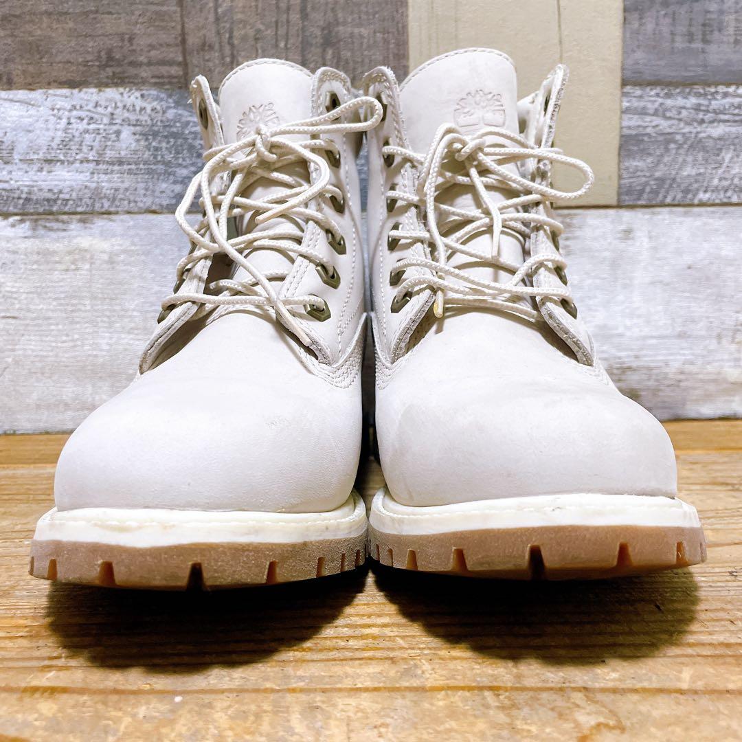 ティンバーランド ブーツ ウォータープルーフ ホワイト レディース