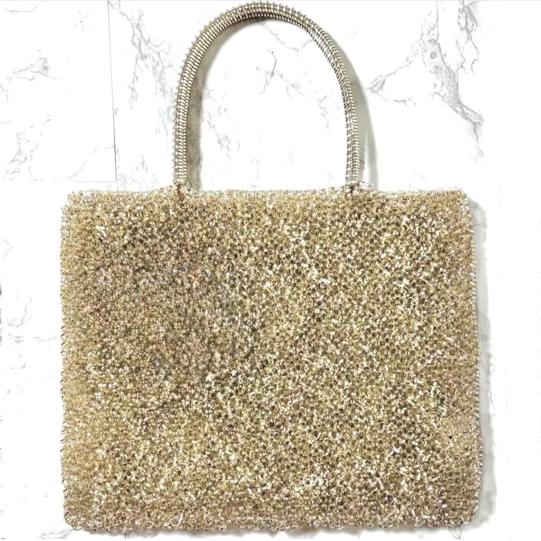 ✨極美品✨ANTEPRIMA ワイヤーバッグ シルバーゴールド 付属品有り