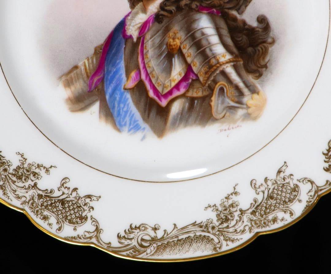 オールド・セーブル 1846年製 金彩 大型 24cm ルイ14世 飾り皿 - メルカリ
