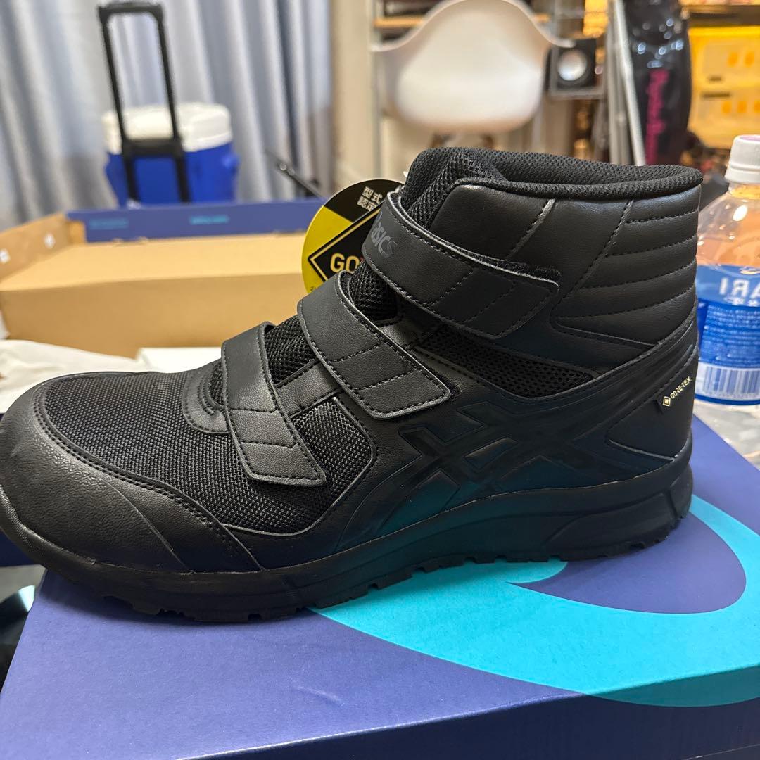 ASICS ハイカット安全靴 ブラック ベルクロ値下げしました ASICS（アシックス） 安全靴 アシックスハイカット マジック CP216
