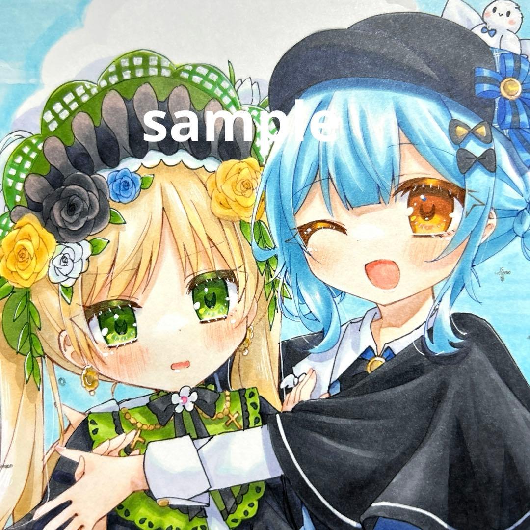 U*l様 手描きイラスト 魔法少女ノ魔女裁判 橘シェリー 遠野ハンナ 中