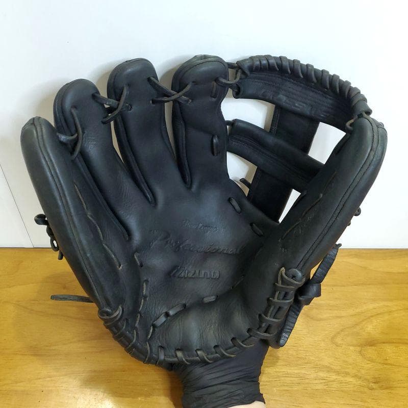 ミズノ 松井秀喜モデル 限定 ゴジラ型ウェブ Mizuno 外野用 軟式