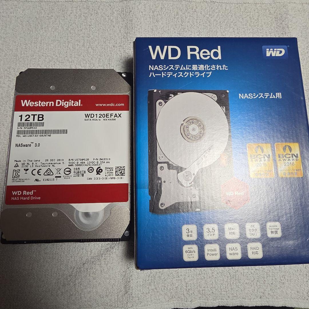 WD Red 12TB NAS用HDD WDC WD120EFAX WESTERN DIGITAL WD120EFAX [12TB SATA600 5400] 価格比較 - 価格.com