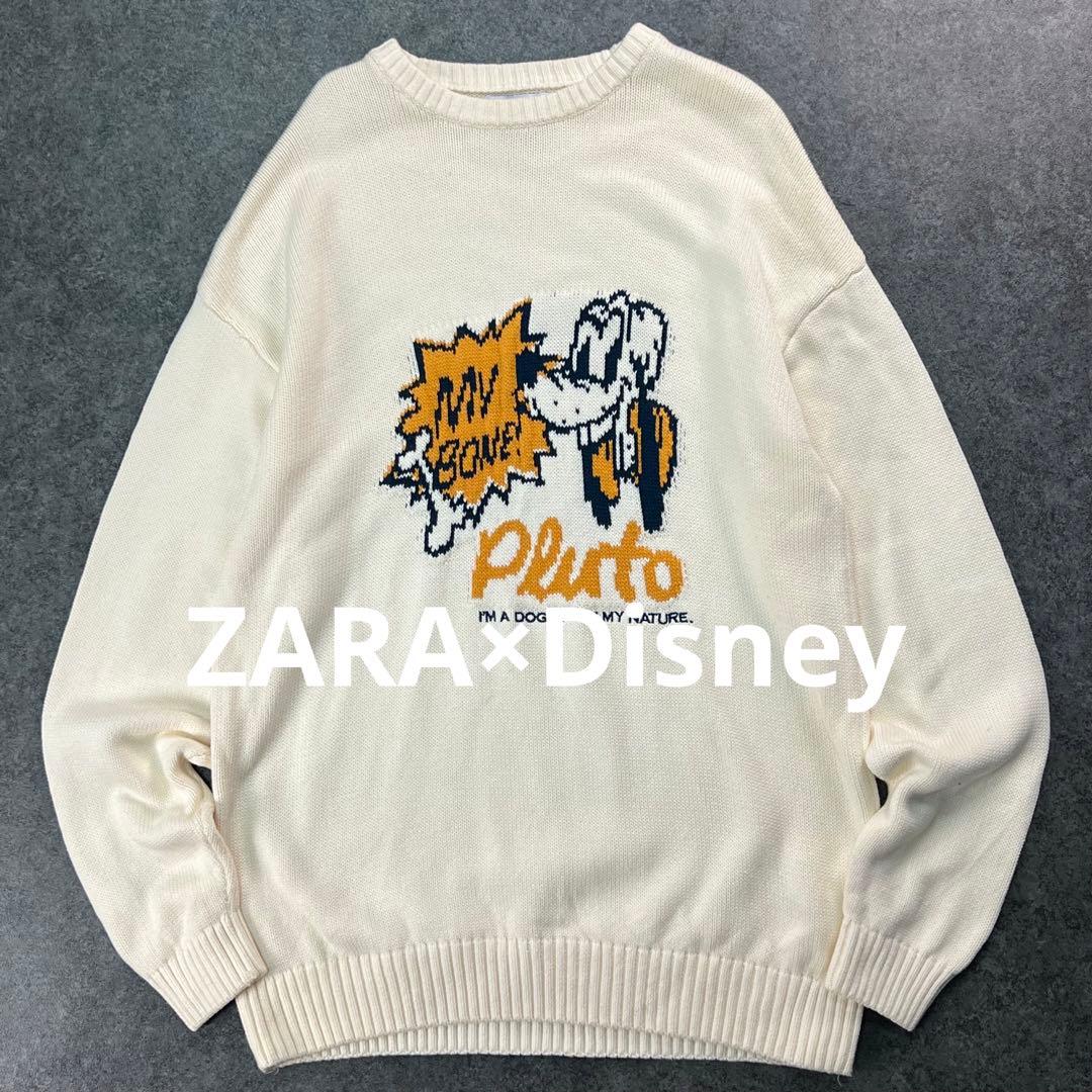 ZARA×DISNEY プルート コラボ ニット セーター コットン L - メルカリ