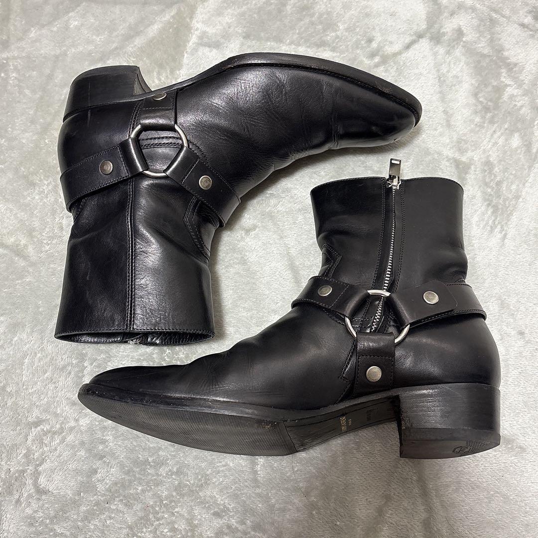 2/28まで サンローラン ハーネスブーツ 40 黒 - メルカリ