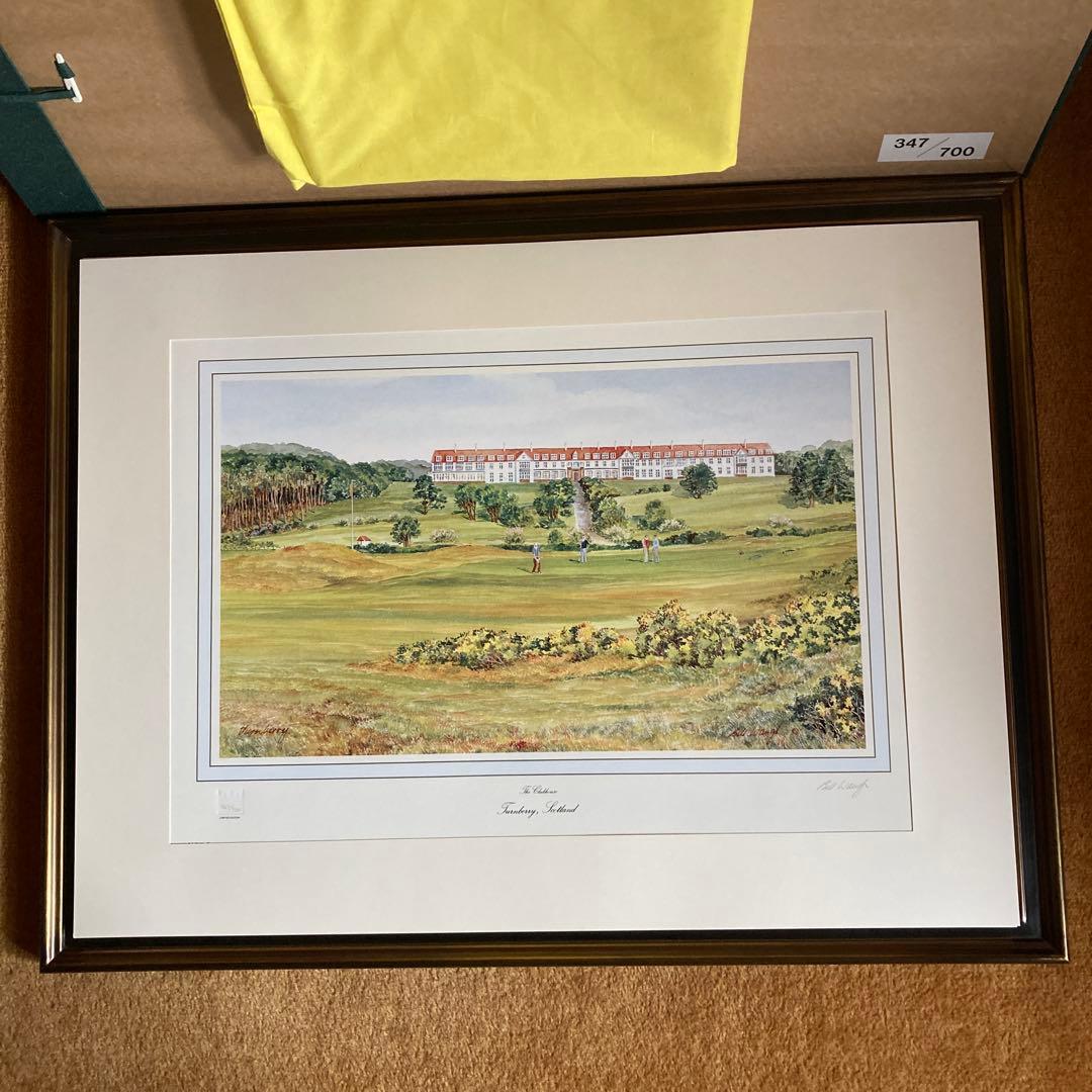 全英オープン 有名ゴルフコース リトグラフ全7枚セット Bill Waugh