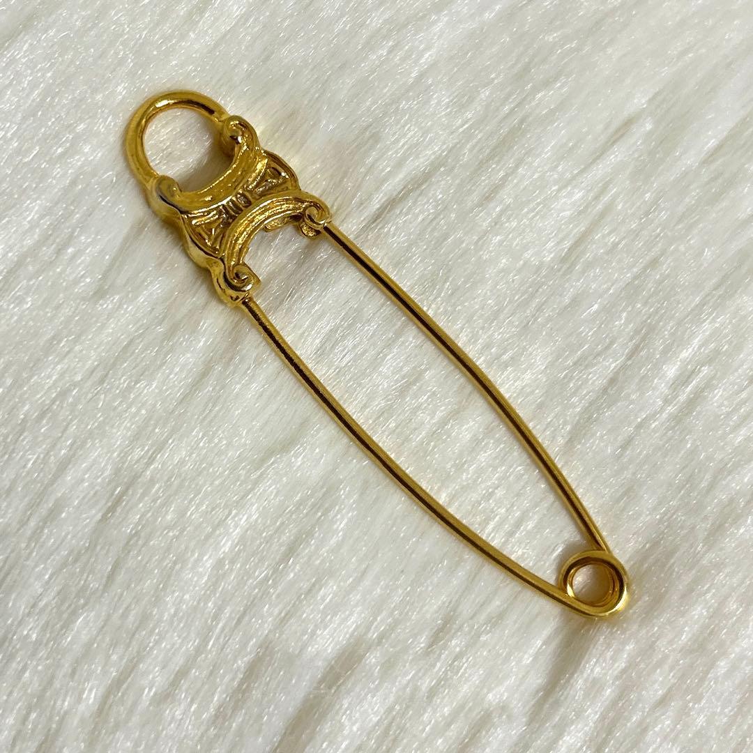 CÉLINE セリーヌ 安全ピン セーフティピン トリオンフ 楽天市場】セリーヌ CELINE ヘアピン ヘアクリップ トリオンフ メタル