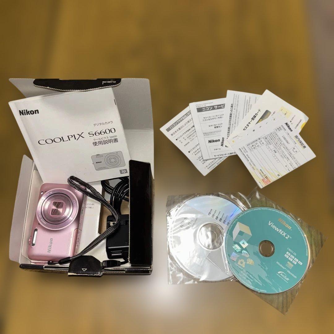 【最終お値下げ】Nikon COOLPIX S6600 シルキーピンク ニコン COOLPIX S6600 PK シルキーピンク｜コンパクトデジタルカメラ