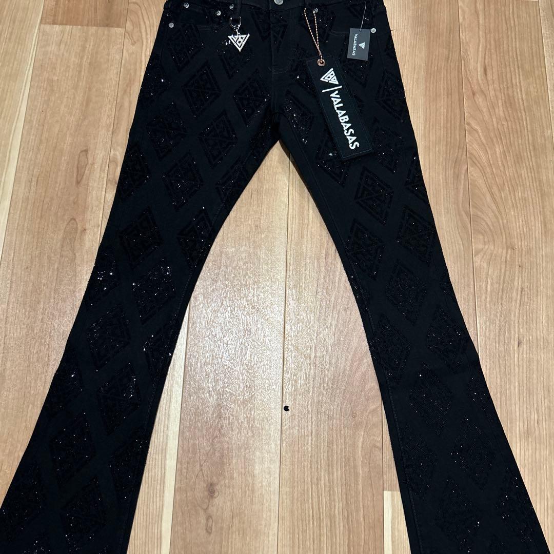 新品未使用】valabasas ブラックフレアデニム 28 バラバサス - メルカリ