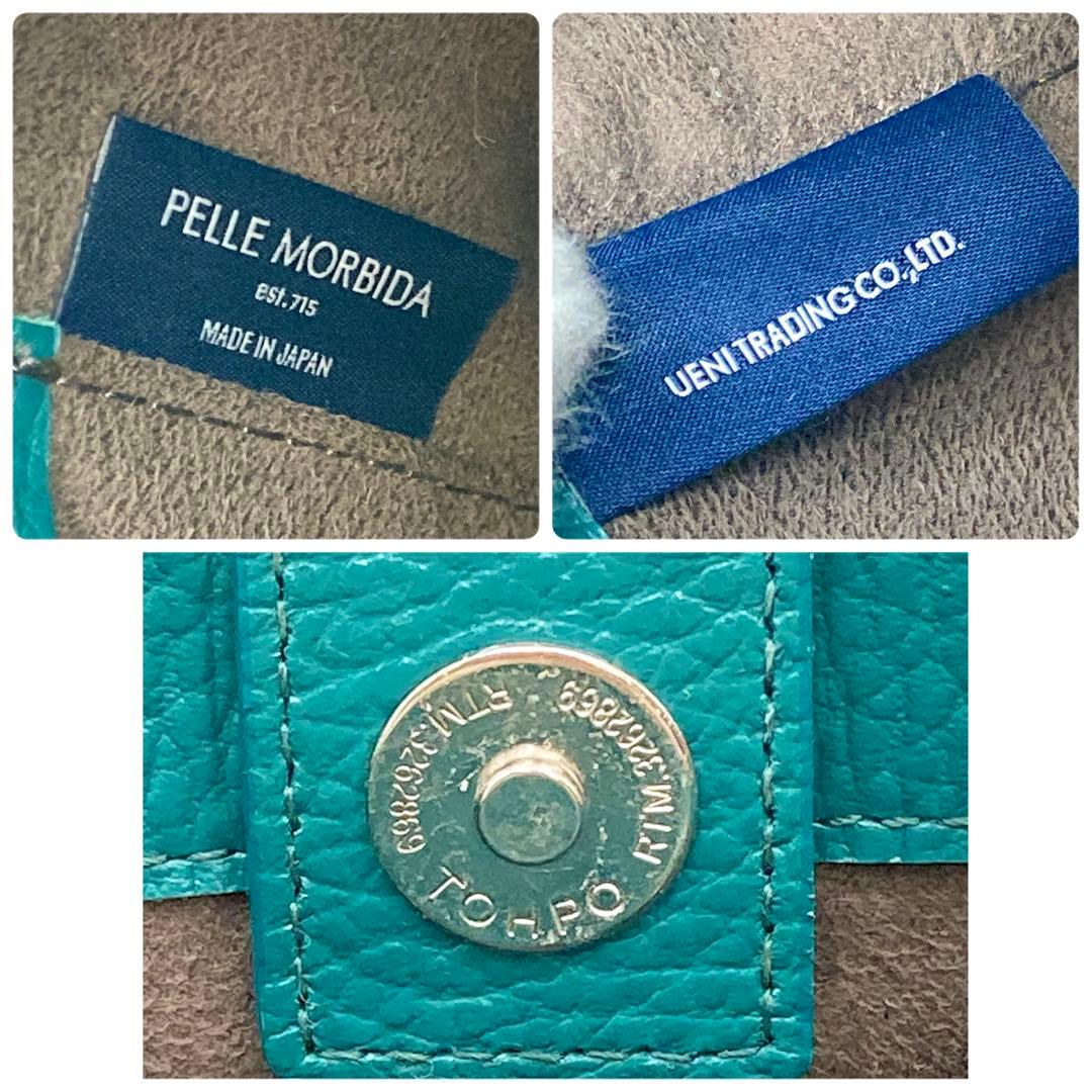 masa様専用✨ペッレモルビダ テーラマリーナ ミニトートバッグ 緑系