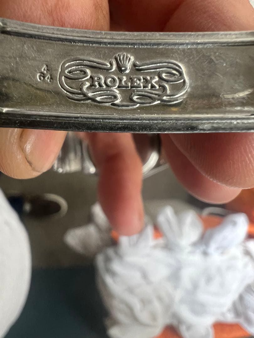 ロレックスオイスターデイトプレジョン 純正デベソリベット着お豆腐様