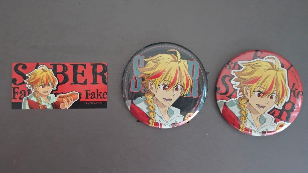 Fate strange Fake cafe セイバー リチャード一世 缶バッジ - メルカリ