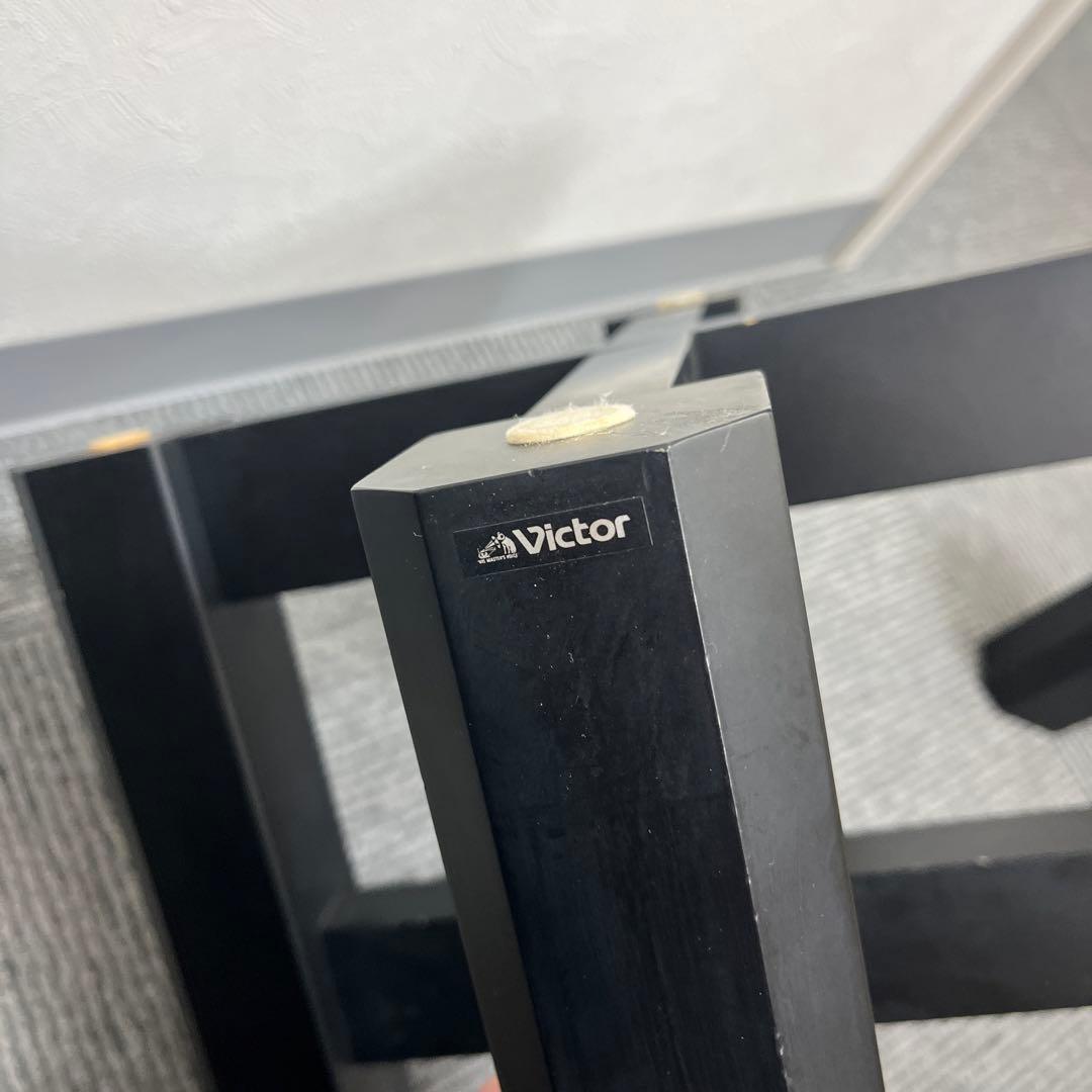 <Victor>ビクター　スピーカースタンド ペア　LS-1 VICTOR SX-V1X M ビクターオブリコーン スピーカーシステム 無垢