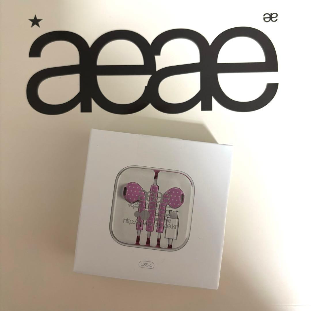aeae イヤホン ドット柄 韓国限定 - メルカリ