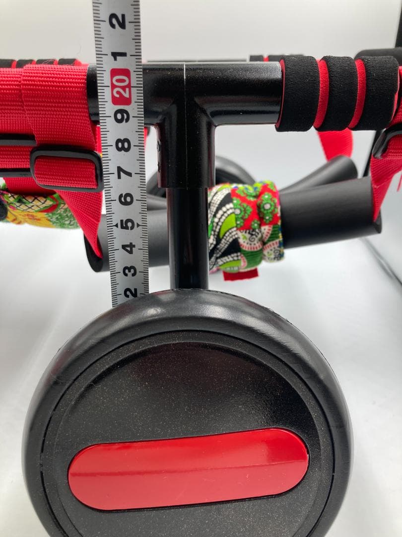 愛犬4輪歩行器【サイズ調整可】×【彩色レッド】介護・リハビリetc