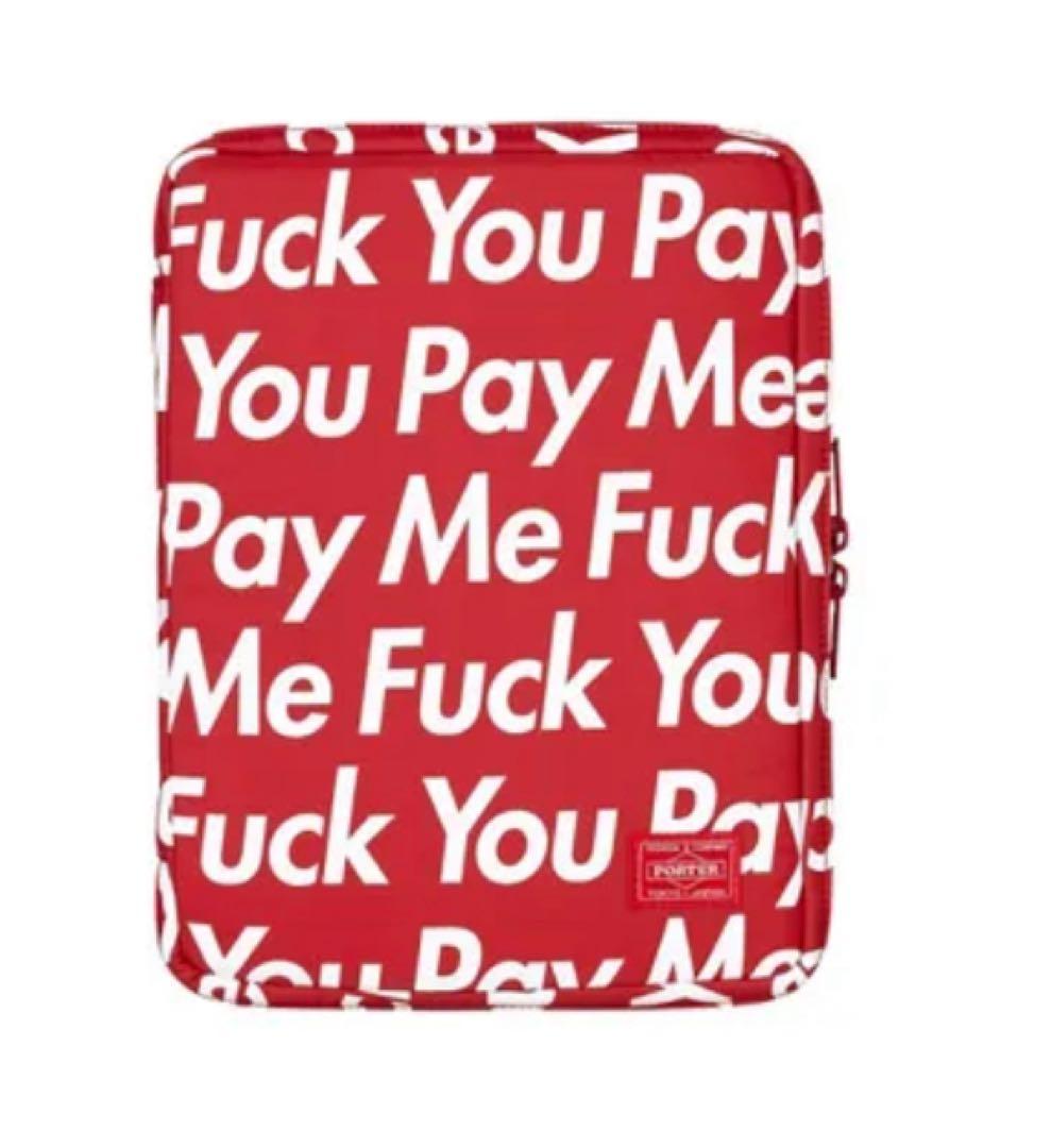 iPadアクセサリー Supreme / Porter - iPad Case Red Supreme × PORTER 2012AW iPad Case Red Clutch Bag Pouch JAPAN MADE