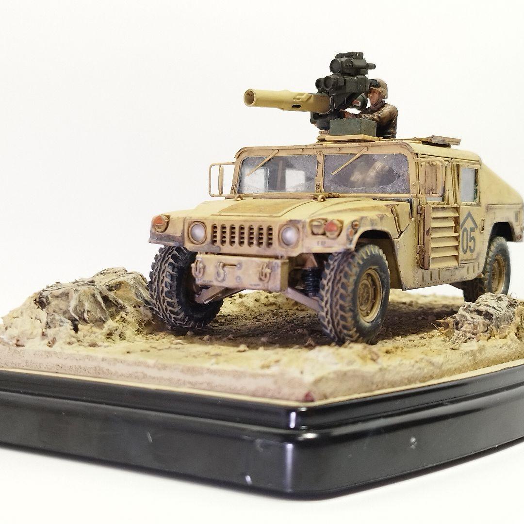 塗装済完成品】タミヤ M1046 ハンビー TOW ミサイルキャリヤー - メルカリ