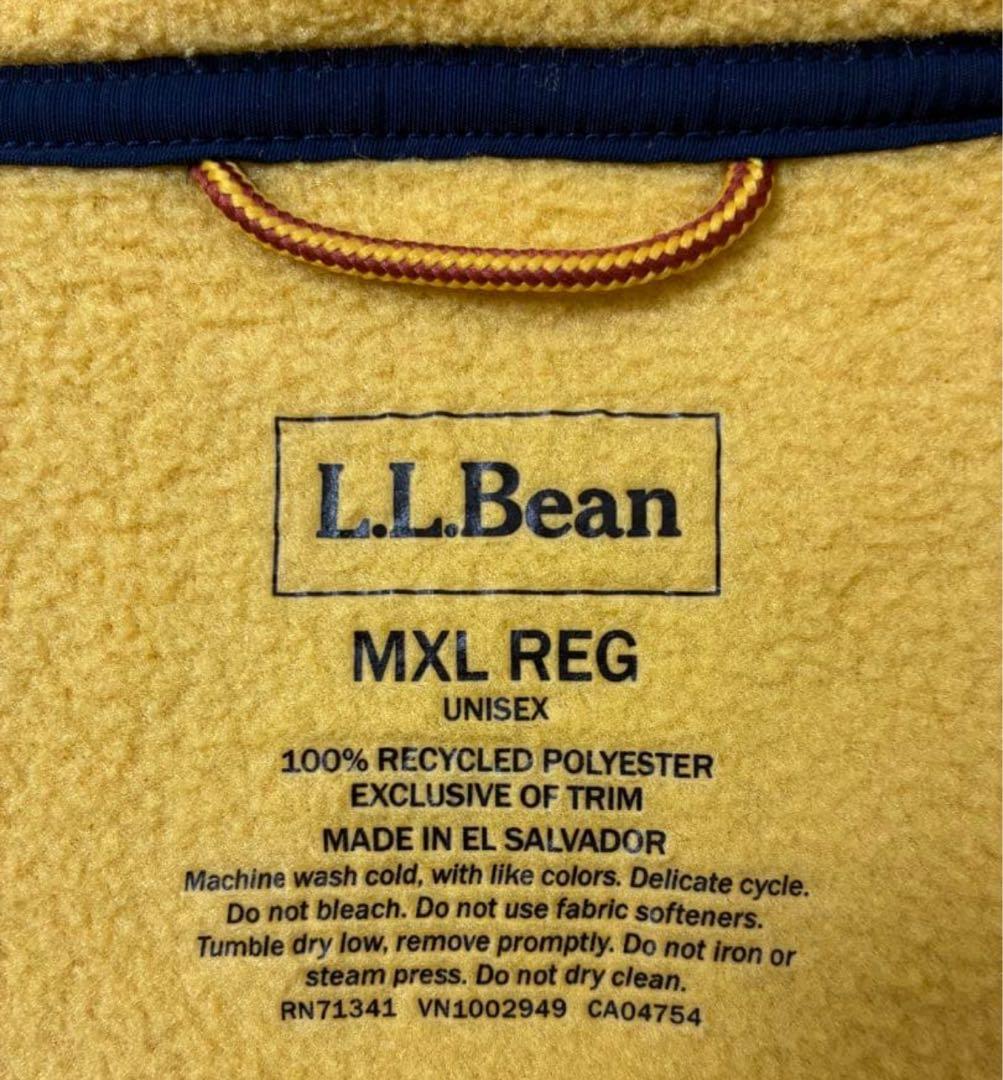 美品 L.L.Bean フリース スナップT イエロー - メルカリ