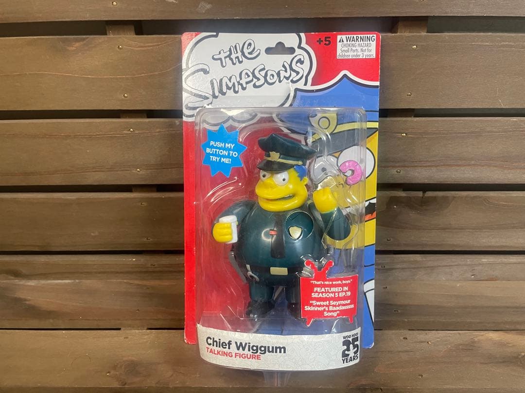 Simpsons Chief Wiggum トーキングフィギュア13→12 The Simpsons 2.5 inch Tall Scaled Collectible Chief Wiggum Action