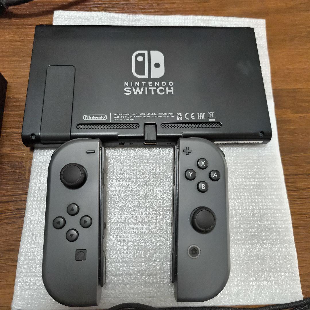 Nintendo Switch 本体 グレー 付属品完備 社外品LANアダプタ - メルカリ