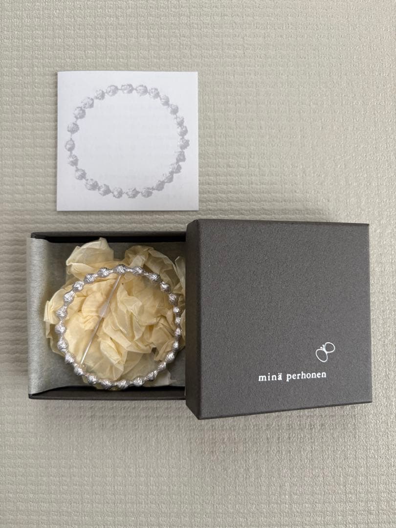 mina perhonen ミナペルホネン　タンバリン　ブローチ　シルバー m98416083109_1.jpg?1719020770