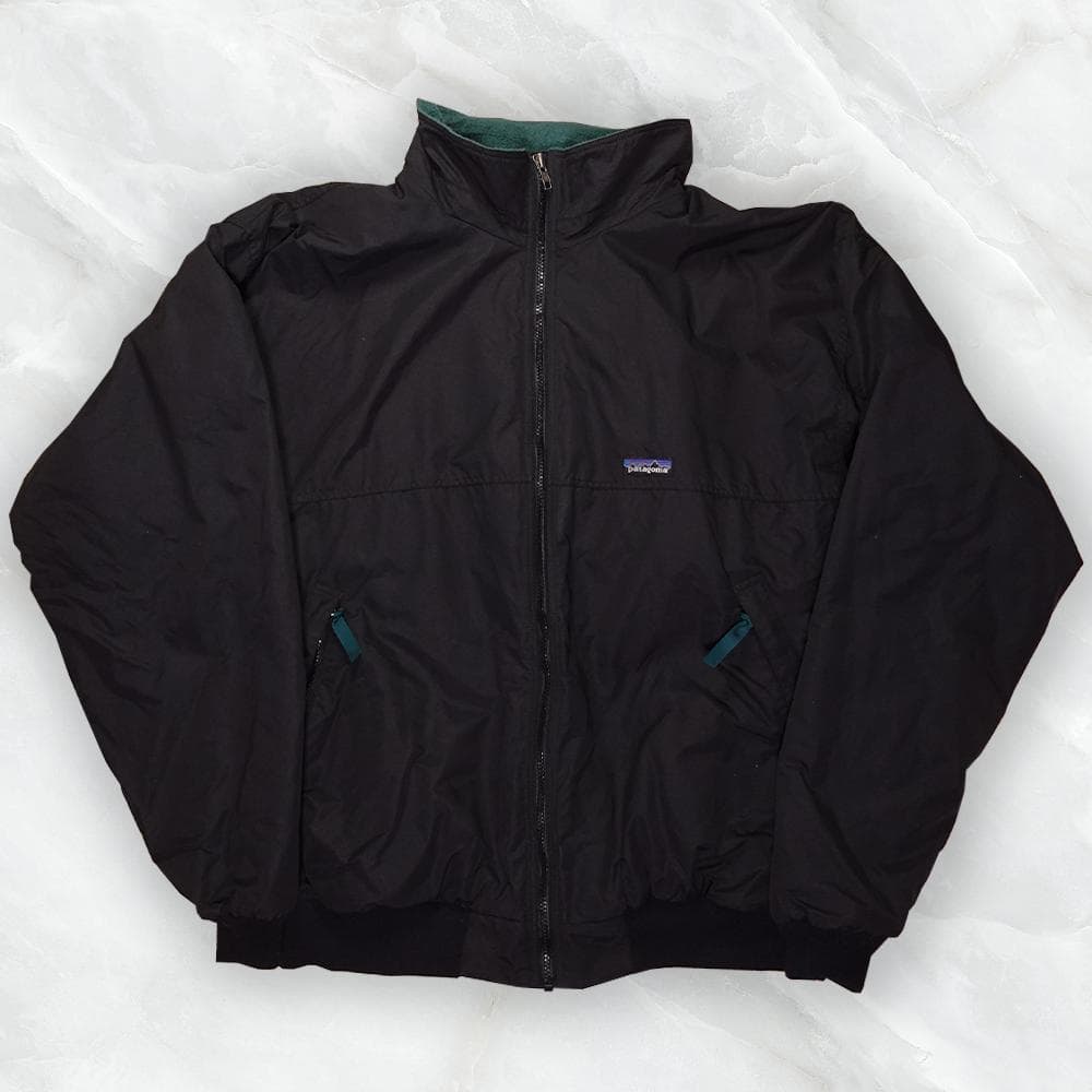 Patagonia シェルドシンチラ ジャケット ブラック グリーン XXL 美品 L 98年 シェルドシンチラ Patagonia パタゴニア ジャケット