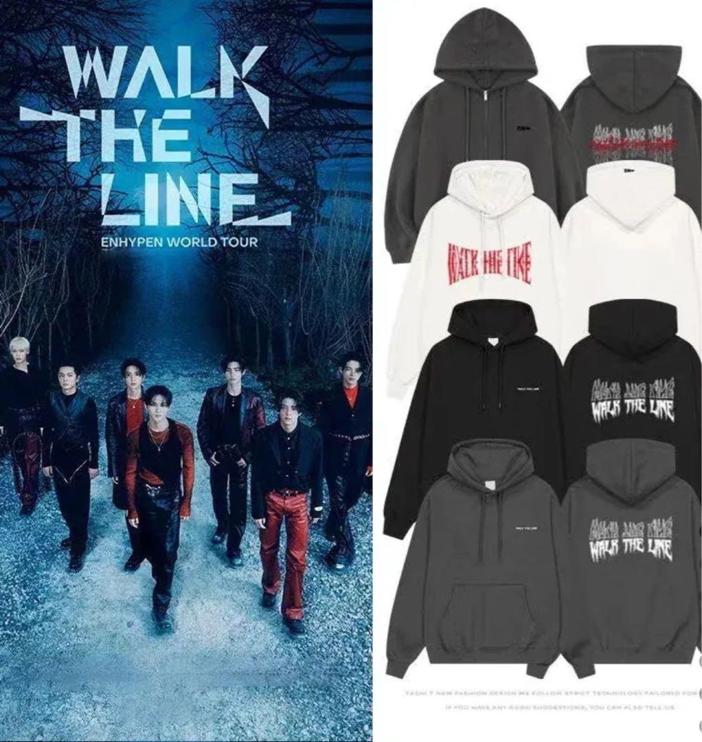 ENHYPEN WALK THE LINE ジップアップパーカー グレー - メルカリ