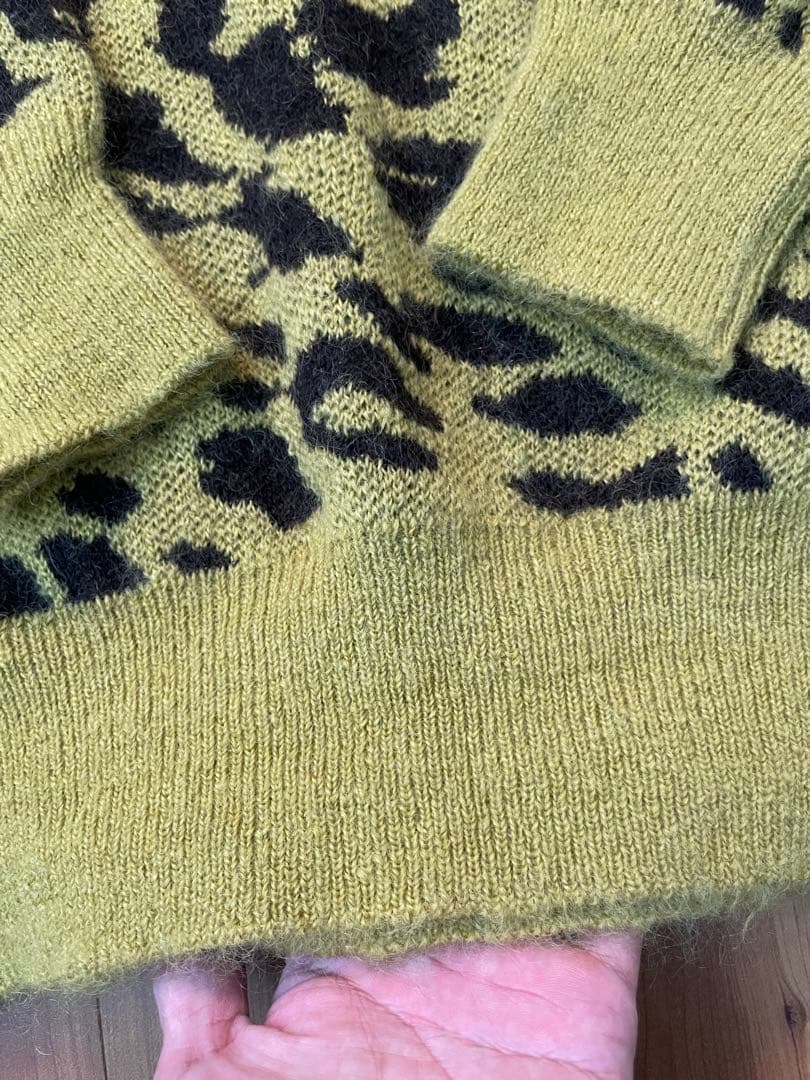 未使用 23AW ジョンローレンス サリバン モヘアニット レオパード 野村