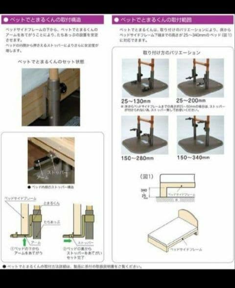 たちあっぷ CKA-02 矢崎加工 ベッドでとまるくん付