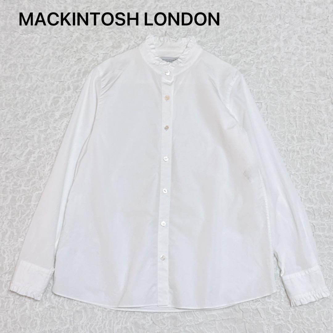 マッキントッシュロンドン スタンドカラーフリル ブラウス 長袖 M