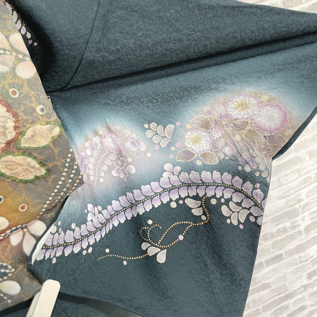 訪問着 フルセット 辻ヶ花 金彩加工 パールトーン加工 着物 L2 - メルカリ