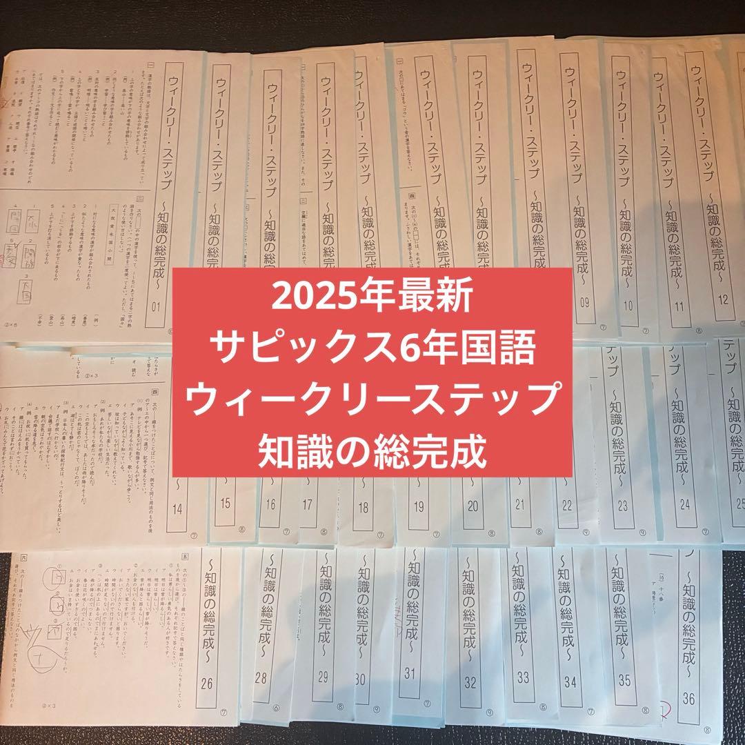 SAPIX 6年 土曜特訓 国語 知識の総完成 フルセット - メルカリ