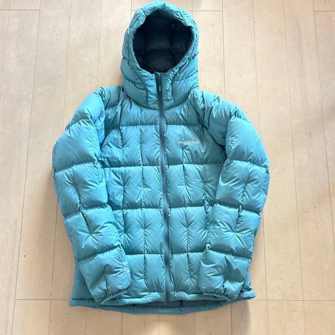 mont-bell ネージュダウンパーカ ブルーグリーン M - メルカリ