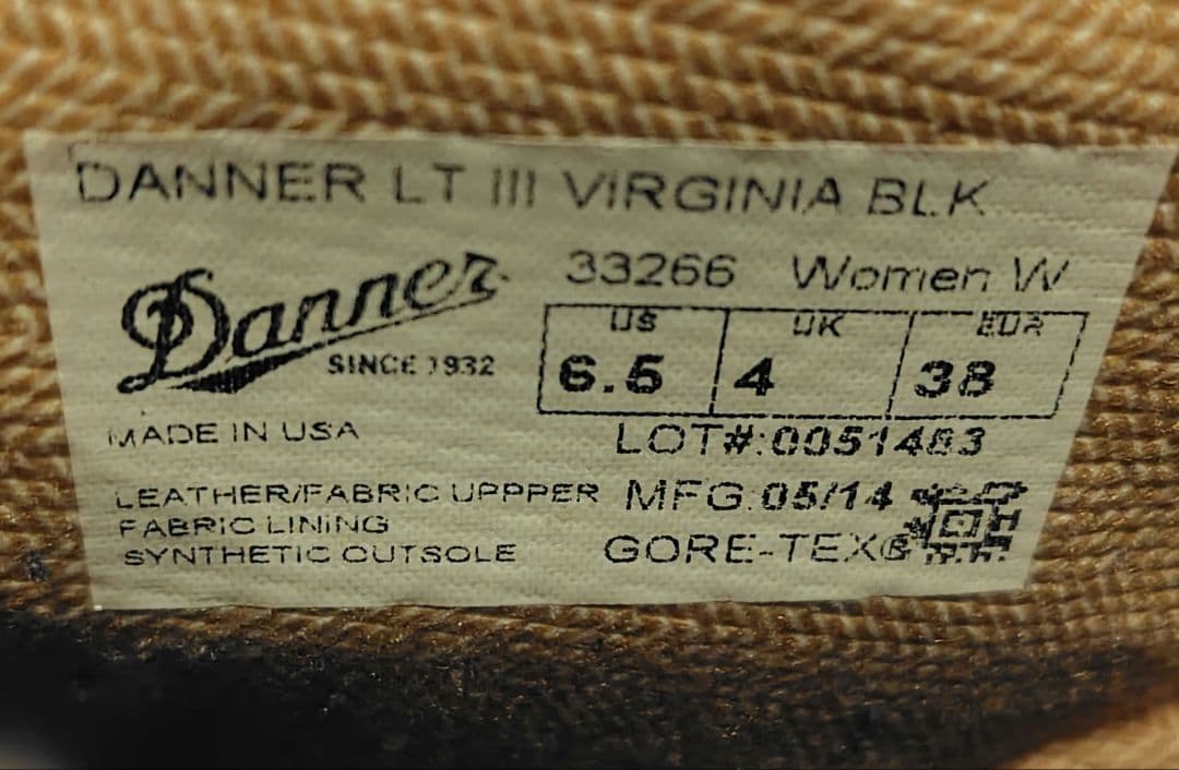 一度のみ使用】Danner ダナーライトⅢ ヴァージニア US6.5W - メルカリ