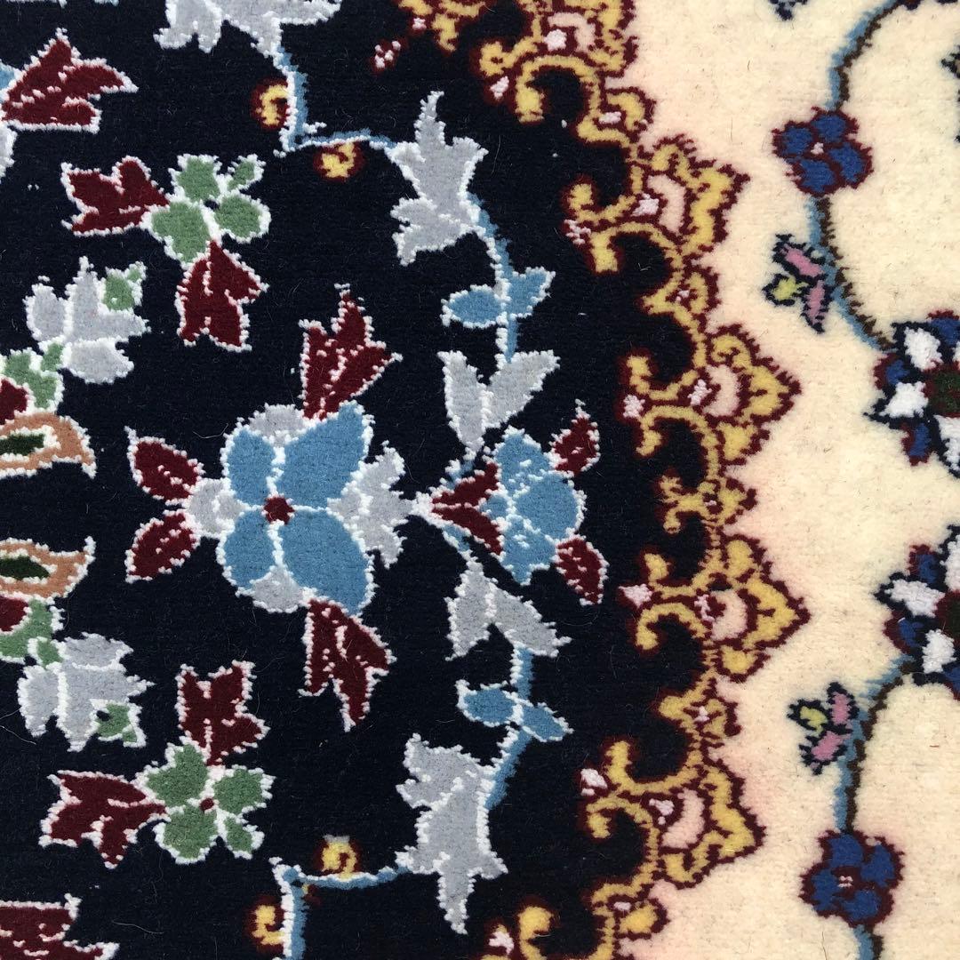 ペルシャ絨毯 ナイン産 9La No:36144 リビングサイズ - メルカリ