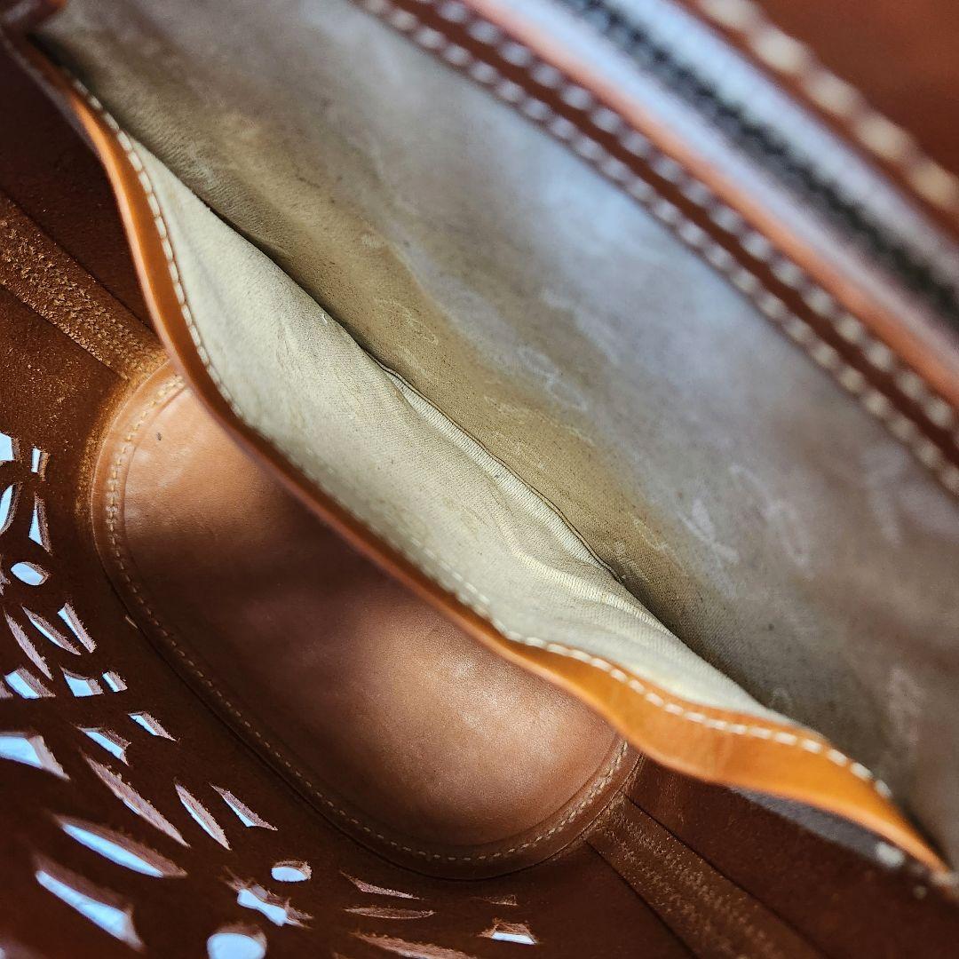 《美品》genten ゲンテン マルチカットワーク ショルダーバッグ 2way