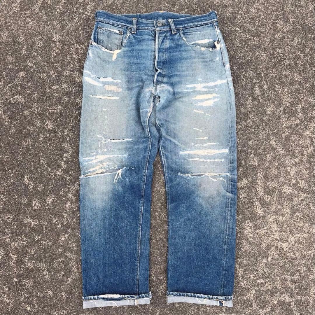 60s Levi's 501 big E vステッチ 初期 襤褸 w34 足長R - メルカリ