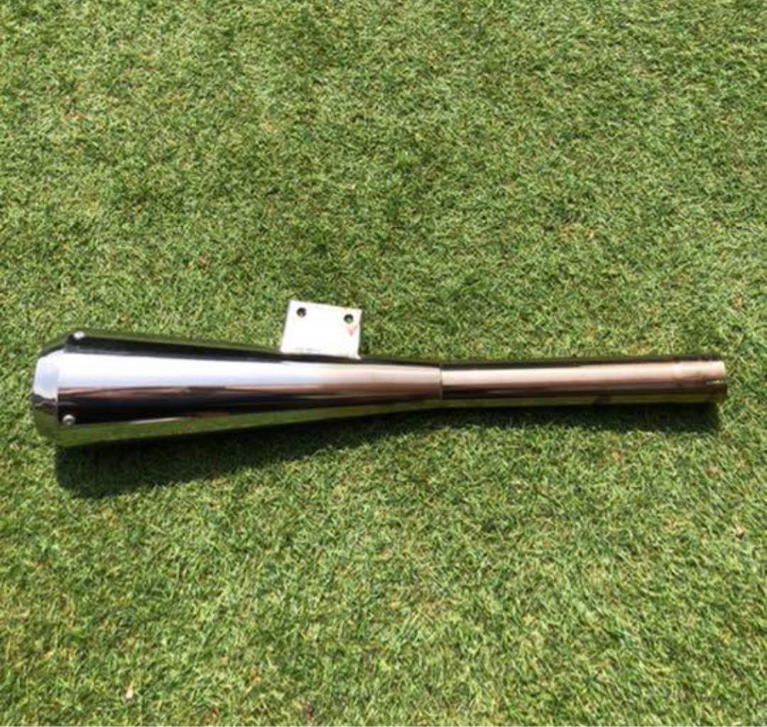 SR400 モトギャラリークラフト クェーサーメガホンマフラー - メルカリ