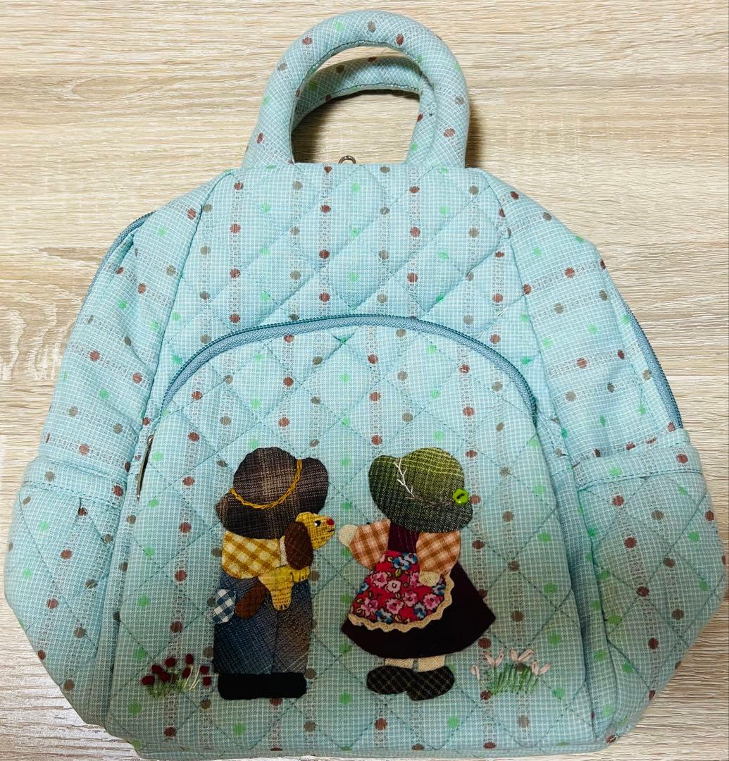 ★新作★スーちゃん＆ビリーくん　リュック　ボディバッグ　ハンドメイド　水色系 ボディバッグ レディース 通販 3way メンズ 軽量 大きめ 大容量