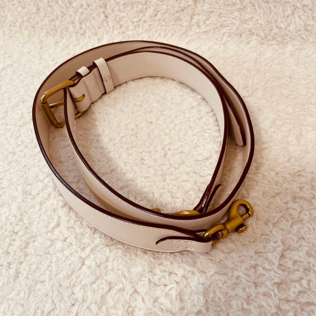 coach ショルダーバッグ カメラバッグ シグネチャー 白 斜め掛け