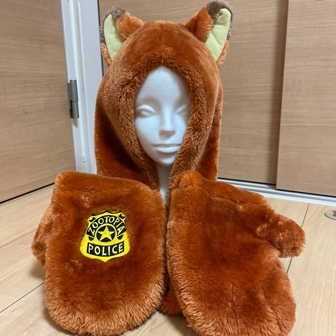 ズートピア ニック マフラーキャップ ディズニー - メルカリ
