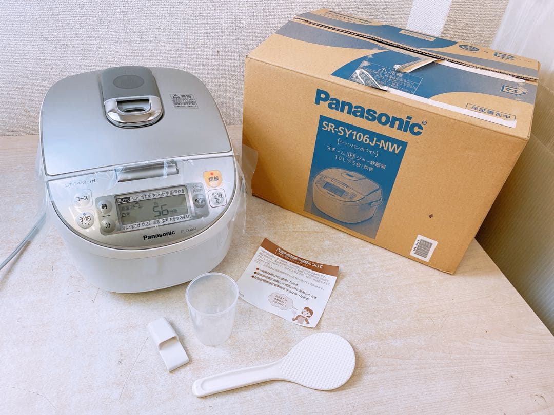 パナソニック スチームIHジャー炊飯器 SR-SY106J 2018年製 Panasonic（パナソニック） SR-SY106J-RK スチームIHジャー炊飯器
