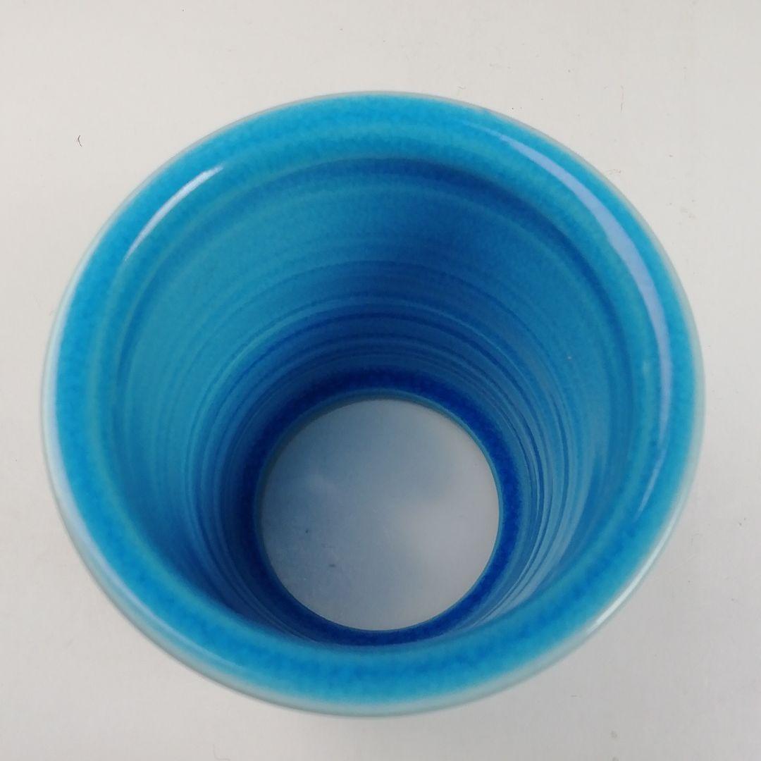T795 蓋置 『浅黄交趾 荒磯』『平安 勝見永泉 造』 共箱 茶道具