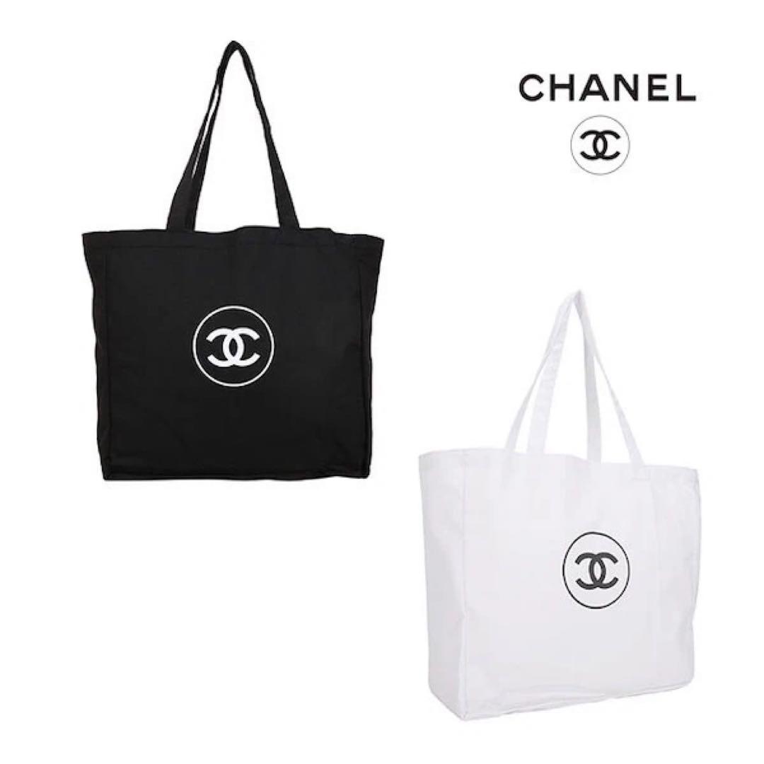 CHANELシャネル トートバッグ ノベルティ ホワイト - メルカリ