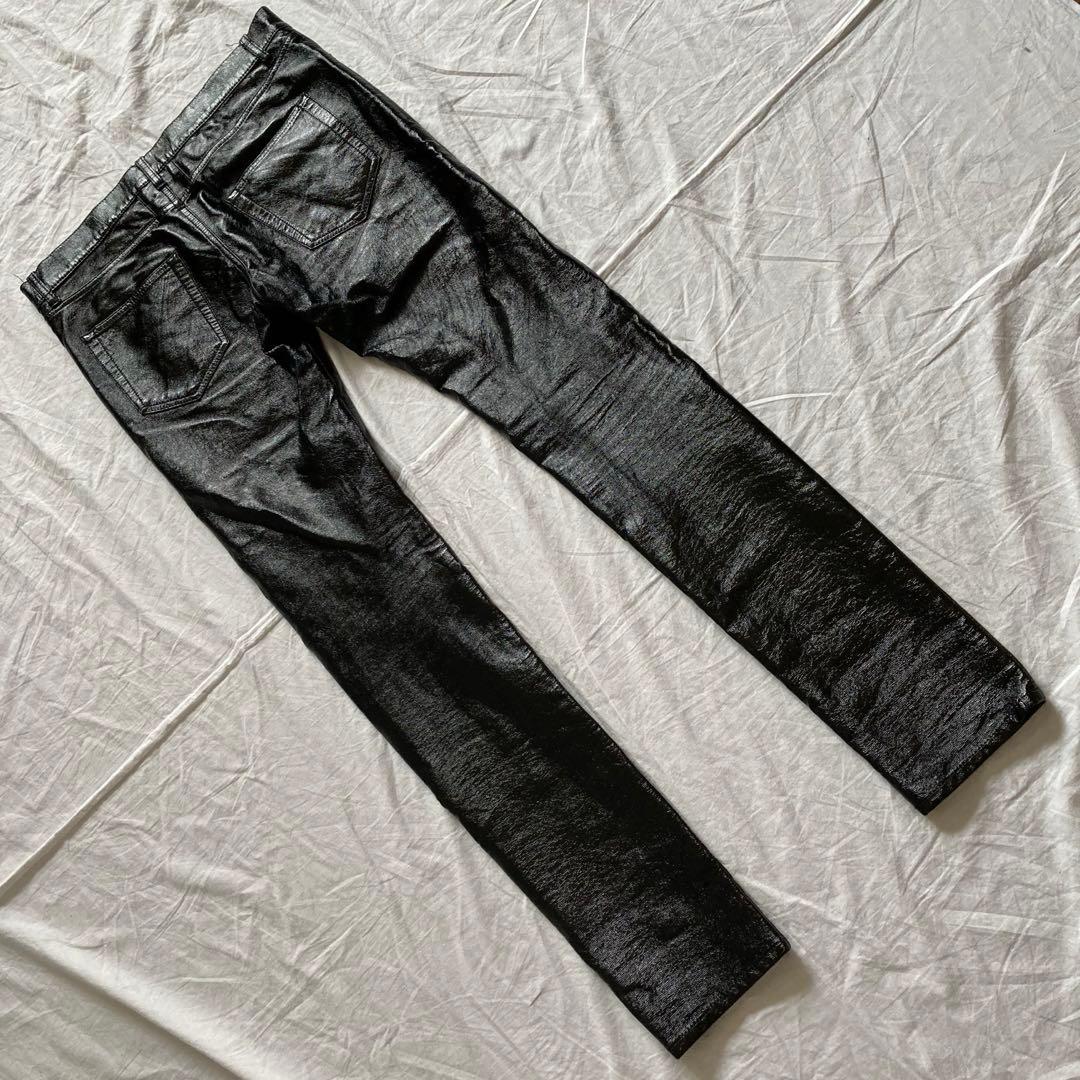 美品 サンローラン コーティングデニムパンツ エディ期 スキニー 2013