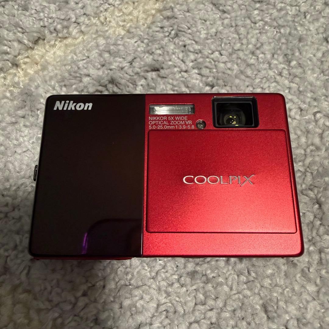 動作未確認 Nikon ニコン COOLPIX S70 赤 デジタルカメラ - メルカリ