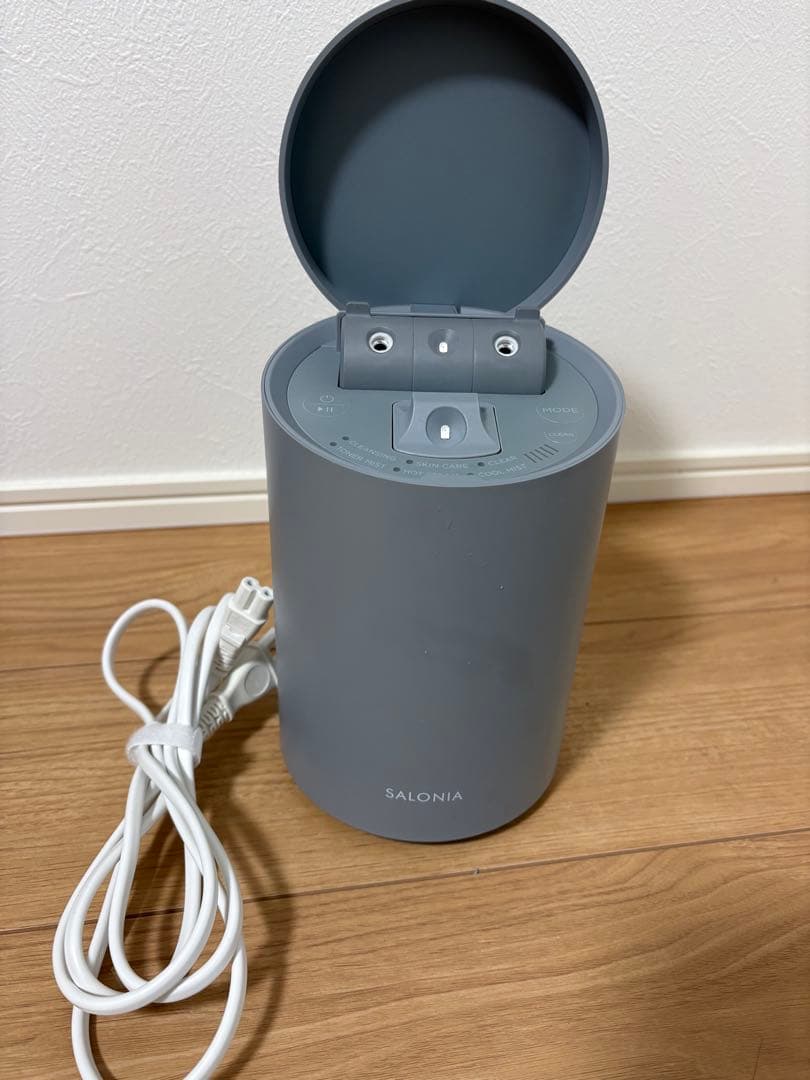 SALONIA フェイススチーマー グレー - メルカリ